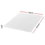 Giselle Bedding Memory Foam Mattress Topper Egg Crate 5cm Queen - Furniture > Mattresses