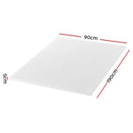 Giselle Bedding Memory Foam Mattress Topper Egg Crate 5cm Single - Furniture > Mattresses