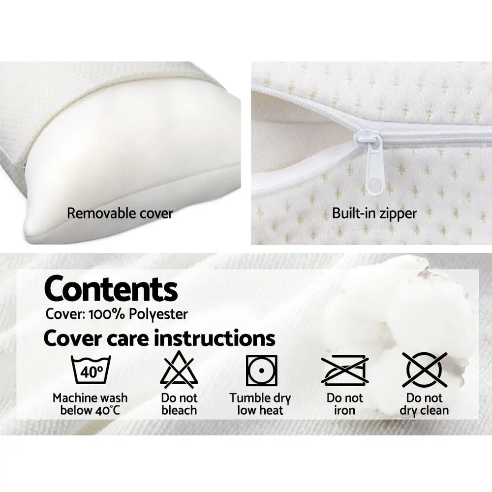 Giselle Bedding Memory Foam Pillow 13cm Thick Twin Pack - Home & Garden > Bedding