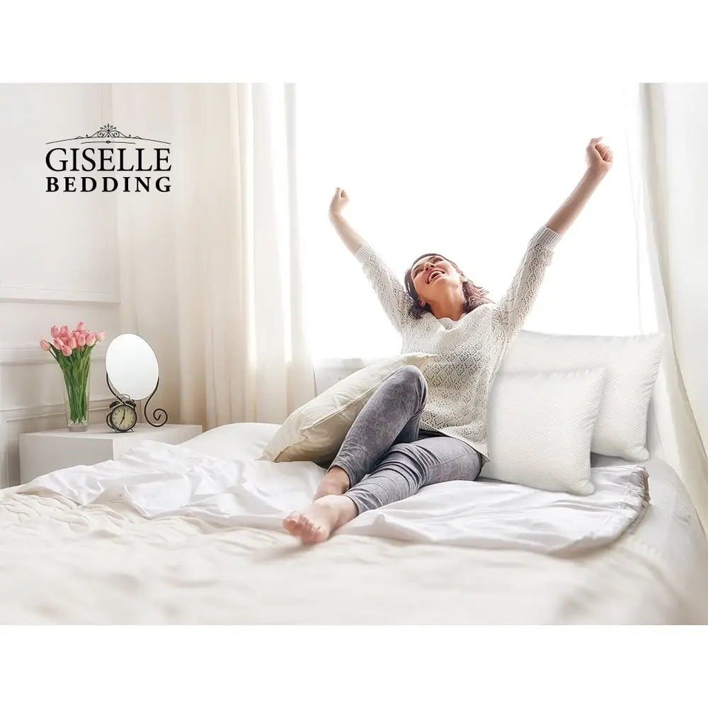 Giselle Bedding Memory Foam Pillow 13cm Thick Twin Pack - Home & Garden > Bedding