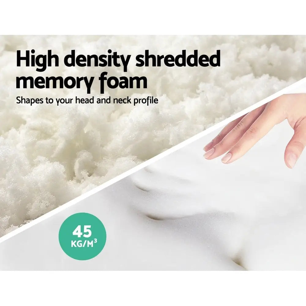 Giselle Bedding Memory Foam Pillow 13cm Thick Twin Pack - Home & Garden > Bedding
