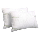 Giselle Bedding Memory Foam Pillow Bamboo Twin Pack - Home & Garden > Bedding