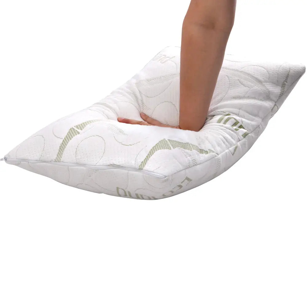 Giselle Bedding Memory Foam Pillow Bamboo Twin Pack - Home & Garden > Bedding