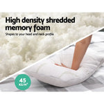 Giselle Bedding Memory Foam Pillow Bamboo Twin Pack - Home & Garden > Bedding