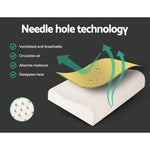 Giselle Bedding Natural Latex Pillow 2-Zone Twin Pack - Home & Garden > Bedding