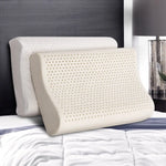 Giselle Bedding Natural Latex Pillow 2-Zone Twin Pack - Home & Garden > Bedding