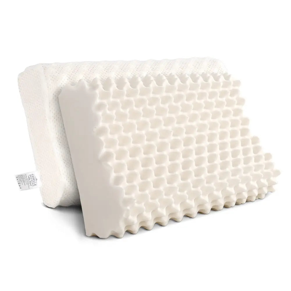 Giselle Bedding Natural Latex Pillow Twin Pack - Home & Garden > Bedding