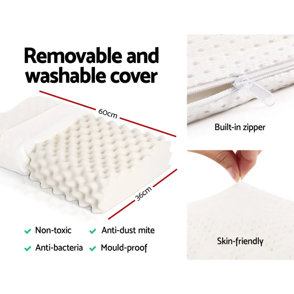 Giselle Bedding Natural Latex Pillow Twin Pack - Home & Garden > Bedding