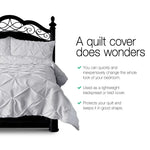 Giselle Bedding Quilt Cover Set Diamond Grey Super King - Home & Garden > Bedding