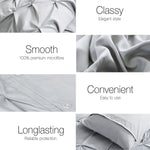 Giselle Bedding Quilt Cover Set Diamond Grey Super King - Home & Garden > Bedding