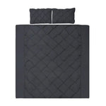 Giselle Bedding Quilt Cover Set Diamond Pinch Black Queen - Home & Garden > Bedding