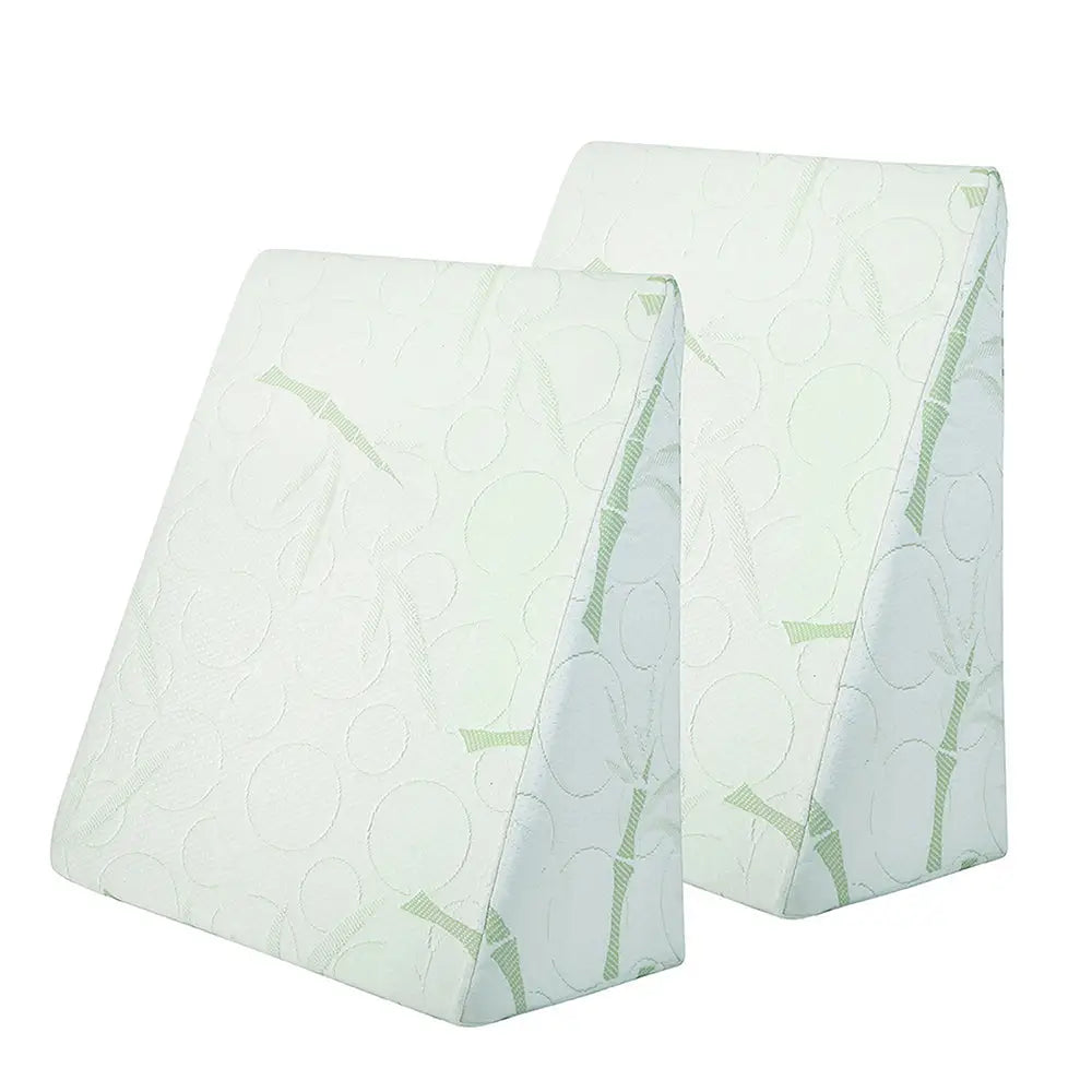 Giselle Bedding Wedge Pillow Bamboo Cover Twin Pack - Home & Garden > Bedding