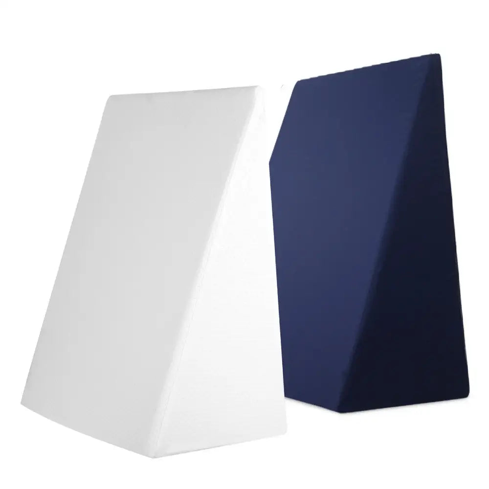 Giselle Bedding Wedge Pillow White & Blue - Home & Garden > Bedding