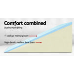 Giselle Bedding Wedge Pillow White & Blue - Home & Garden > Bedding