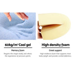 Giselle Bedding Wedge Pillow White & Blue - Home & Garden > Bedding