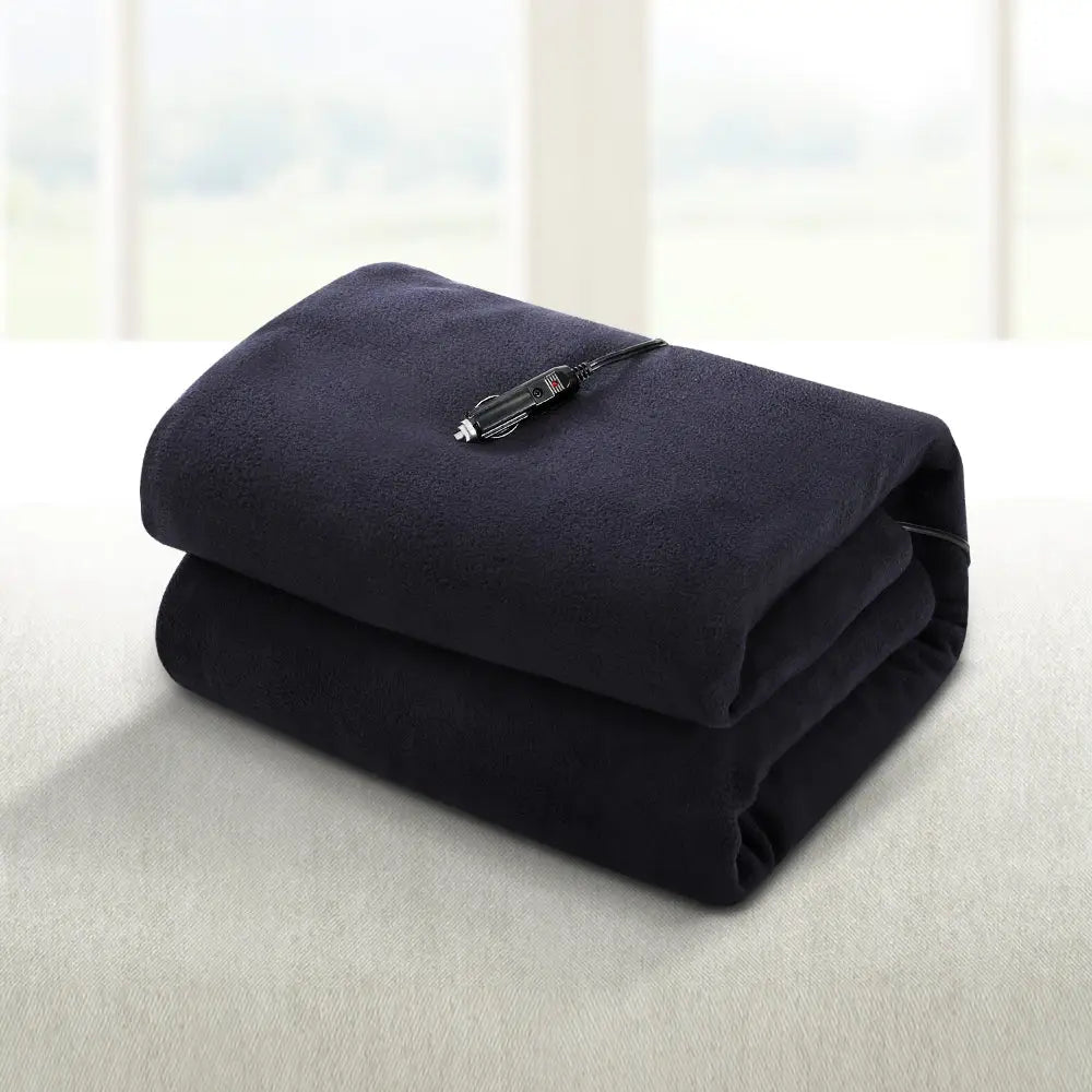 Giselle Electric Heated Blanket Car Truck Throw Rug Travel Camping 12V DC Aut - Home & Garden > Bedding