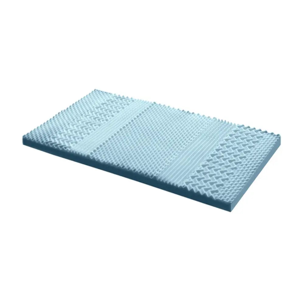 Giselle Memory Foam Mattress Topper 7-Zone 8cm King Single - Furniture > Mattresses > Mattress Toppers