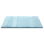 Giselle Memory Foam Mattress Topper 7-Zone 8cm King Single - Furniture > Mattresses > Mattress Toppers