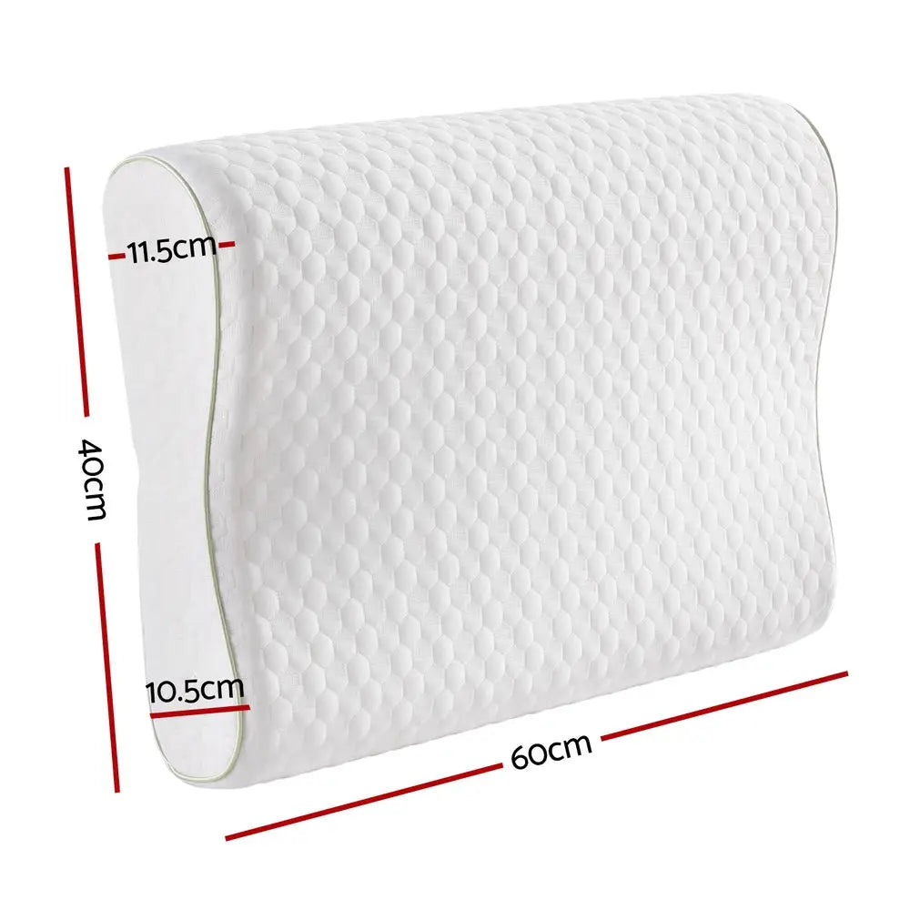 Giselle Memory Foam Pillow Contour Neck - Home & Garden > Bedding