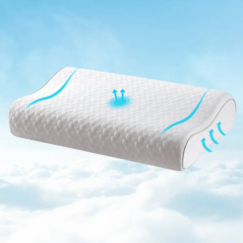 Giselle Memory Foam Pillow Contour Neck - Home & Garden > Bedding