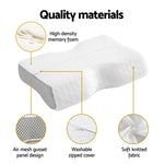 Giselle Memory Foam Pillow Contour Neck - Home & Garden > Bedding