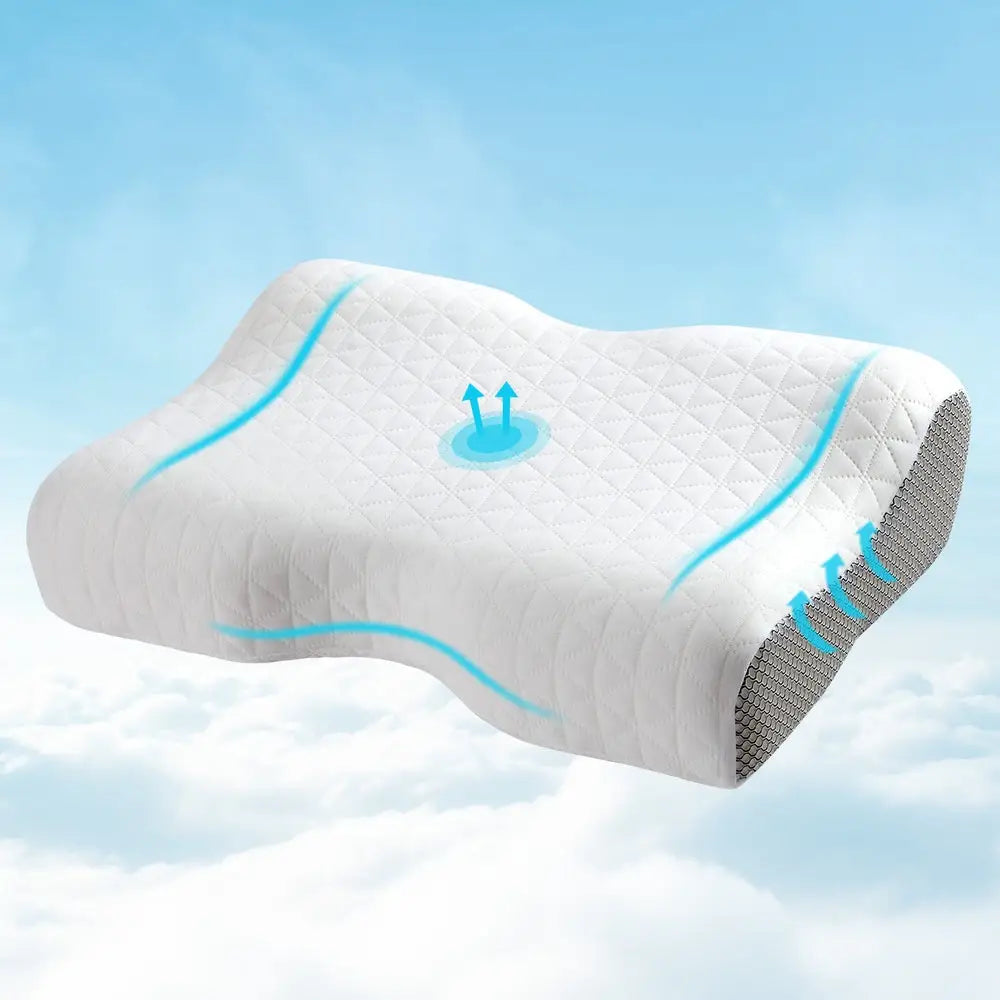Giselle Memory Foam Pillow Contour Neck - Home & Garden > Bedding