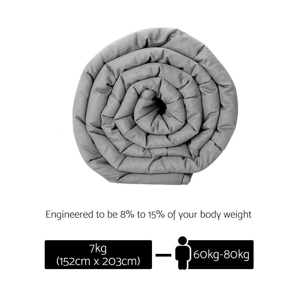 Giselle Weighted Blanket 7KG Deep Relax - Home & Garden > Bedding
