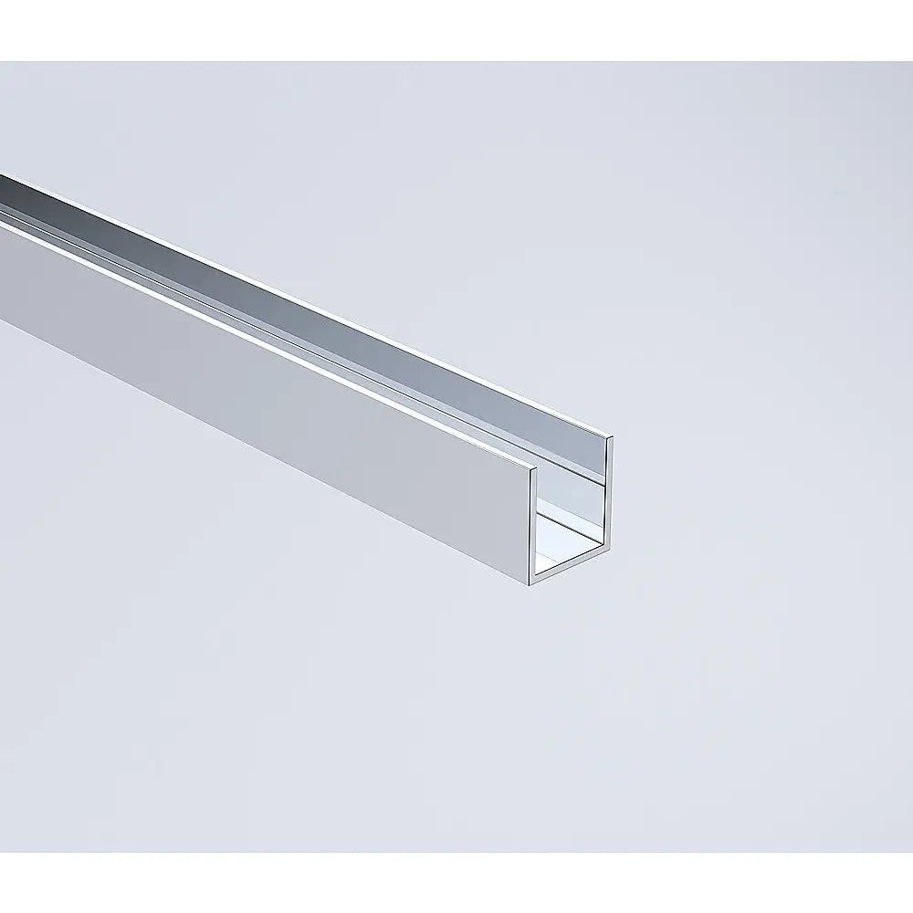 Glass Shower Screen 120cm Floor Channel in Chrome - Furniture > Bathroom > Shower Heads & Screens