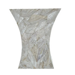 GLEESON MOTHER OF PEARL HAND MADE SIDE TABLE - Furniture > Living Room > Side Tables
