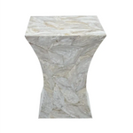 GLEESON MOTHER OF PEARL HAND MADE SIDE TABLE - Furniture > Living Room > Side Tables