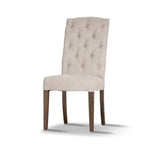 Gloriosa 5pc Dining Set 135cm Round Table 4 Beige Chair Mango Wood - Honey Wash - Furniture > Dining