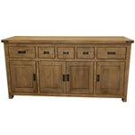 Gloriosa Buffet Table 180cm 4 Door 5 Drawer Solid Mango Timber Wood - Honey Wash - Furniture > Living Room