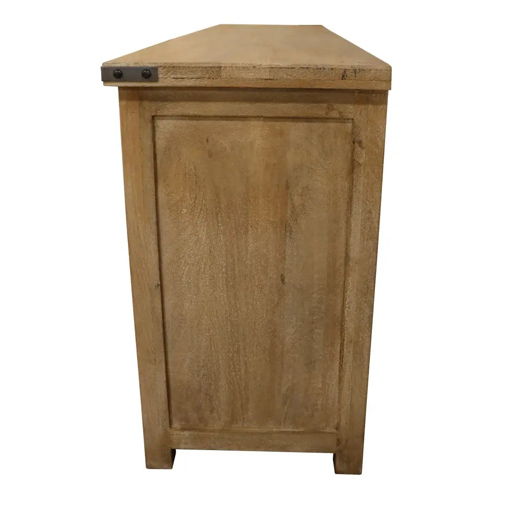 Gloriosa Buffet Table 180cm 4 Door 5 Drawer Solid Mango Timber Wood - Honey Wash - Furniture > Living Room