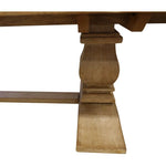 Gloriosa Coffee Table 140cm Pedestal Solid Mango Timber Wood - Honey Wash - Furniture > Living Room