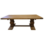 Gloriosa Coffee Table 140cm Pedestal Solid Mango Timber Wood - Honey Wash - Furniture > Living Room