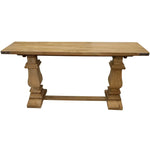Gloriosa Console Entry Hallway Table 160cm Pedestal Mango Wood - Honey Wash - Furniture > Living Room