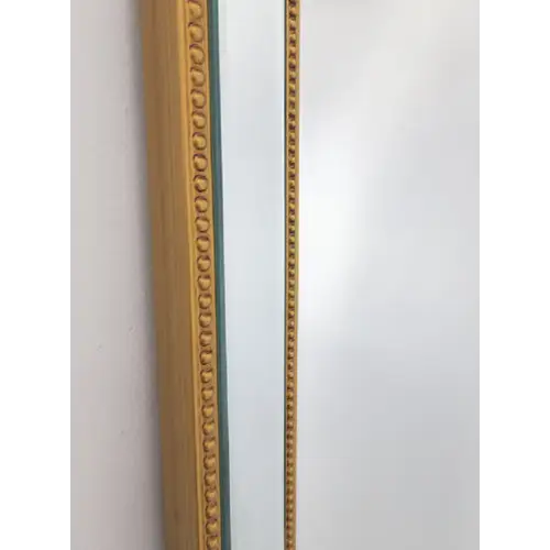 Gold Beaded Framed Mirror - Free Standing 50cm x 170cm - Home & Garden > Decor