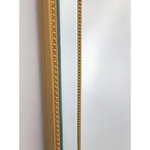 Gold Beaded Framed Mirror - Free Standing 50cm x 170cm - Home & Garden > Decor