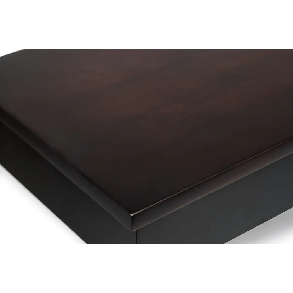 Gold Black Wooden Slim Hallway Console Table with Finial Legs - Furniture > Living Room