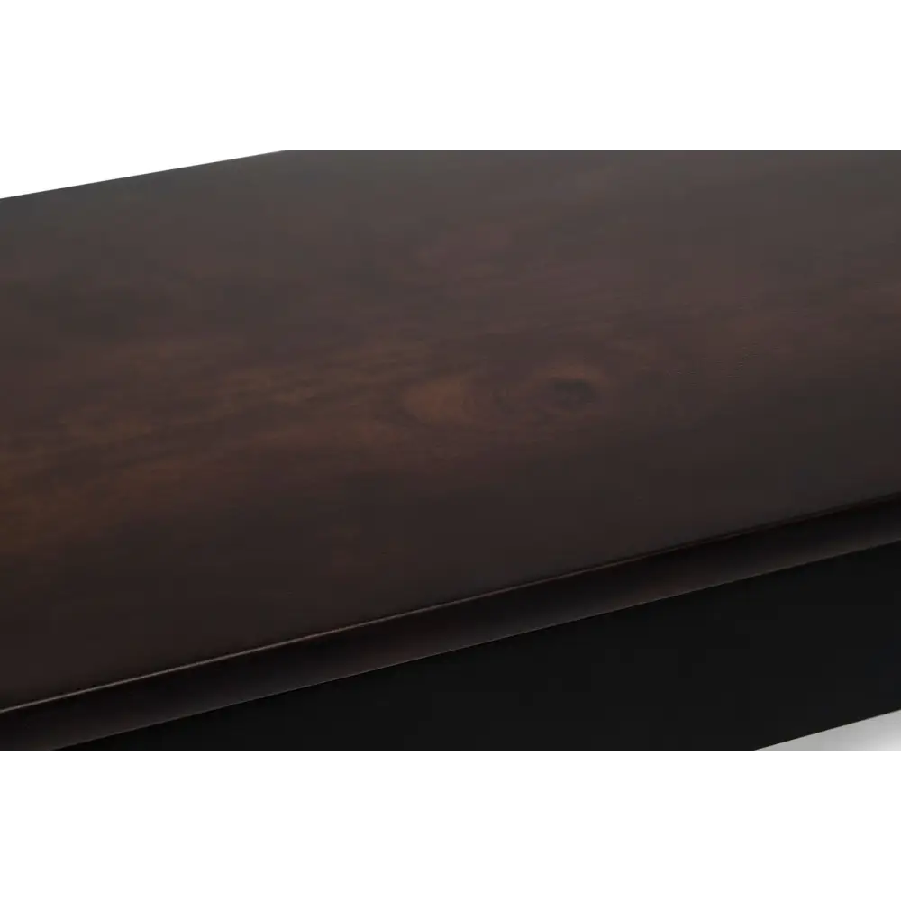 Gold Black Wooden Slim Hallway Console Table with Finial Legs - Furniture > Living Room