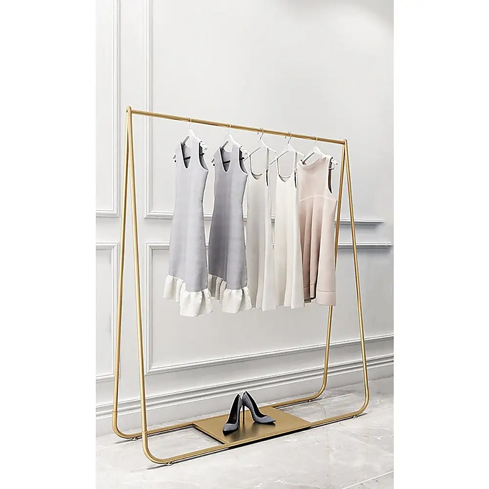 Gold Clothing Retail Shop Commercial Garment Display Rack - Furniture > Office
