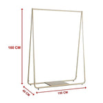 Gold Clothing Retail Shop Commercial Garment Display Rack - Furniture > Office