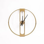 Gold Clover Metal Wall Clock - Home & Garden > Decor