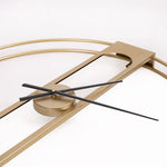 Gold Clover Metal Wall Clock - Home & Garden > Decor