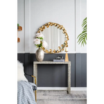 GOLD LEAF DESIGNER WALL MIRROR - Home & Garden > Decor > Mirrors