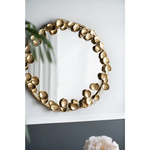 GOLD LEAF DESIGNER WALL MIRROR - Home & Garden > Decor > Mirrors