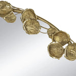 GOLD LEAF DESIGNER WALL MIRROR - Home & Garden > Decor > Mirrors
