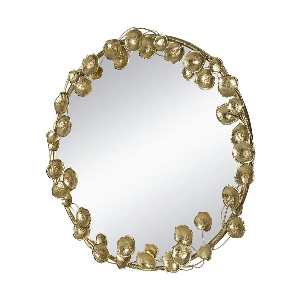 GOLD LEAF DESIGNER WALL MIRROR - Home & Garden > Decor > Mirrors
