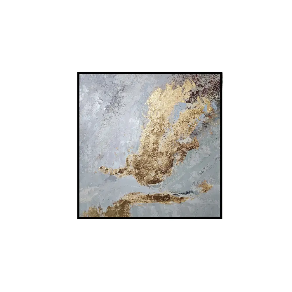 Gold Marble Wall Art Framed Canvas Wall Art - Small - Home & Garden > Wall Art > Posters Paintings & Prints