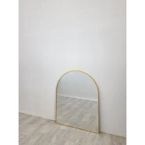 Gold Metal Arch Mirror - Small 80cm x 100cm - Home & Garden > Decor > Mirrors